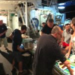 Panorama de l'arrière du bateau