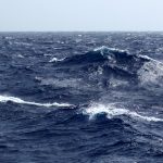 La houle fait un peu bouger le bateau aujourd'hui !