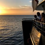 Coucher de soleil au mouillage