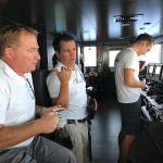 Le commandant et Thomas CHANGEUX en pleine discussion