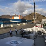 Départ du Yersin au port de Mindelo