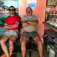 Didier et Hubert au labo