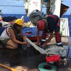 Le filet à plancton et Mathilde