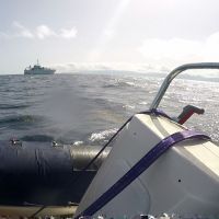 L'Antéa depuis le zodiac