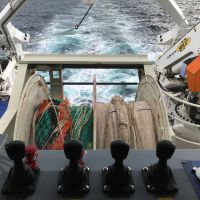 Vue du treuille arrière depuis la passerelle